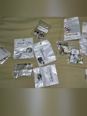 Lot of 12 Assorted Dangle Earrings Boho Floral Turquoise Silver Tone